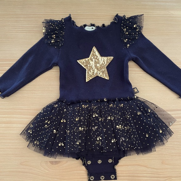 Other - Petite Hailey 3M onesie with tutu and sequins